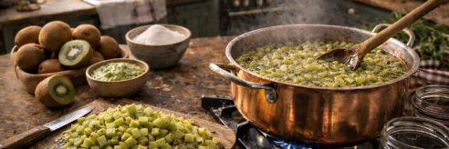 Kiwifüllung kochen